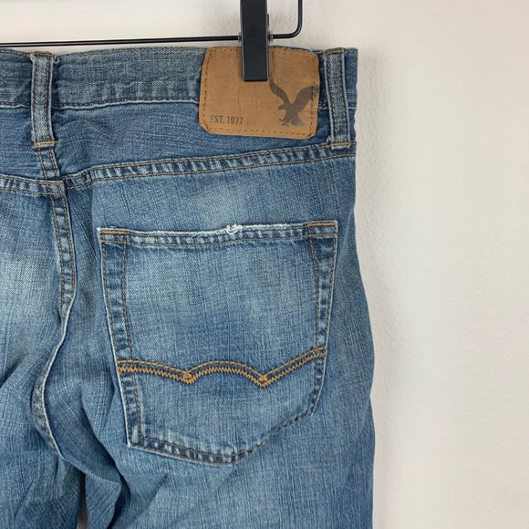 American Eagle Mens Slim Straight Jeans size 32 x 32 - Picture 4 of 8